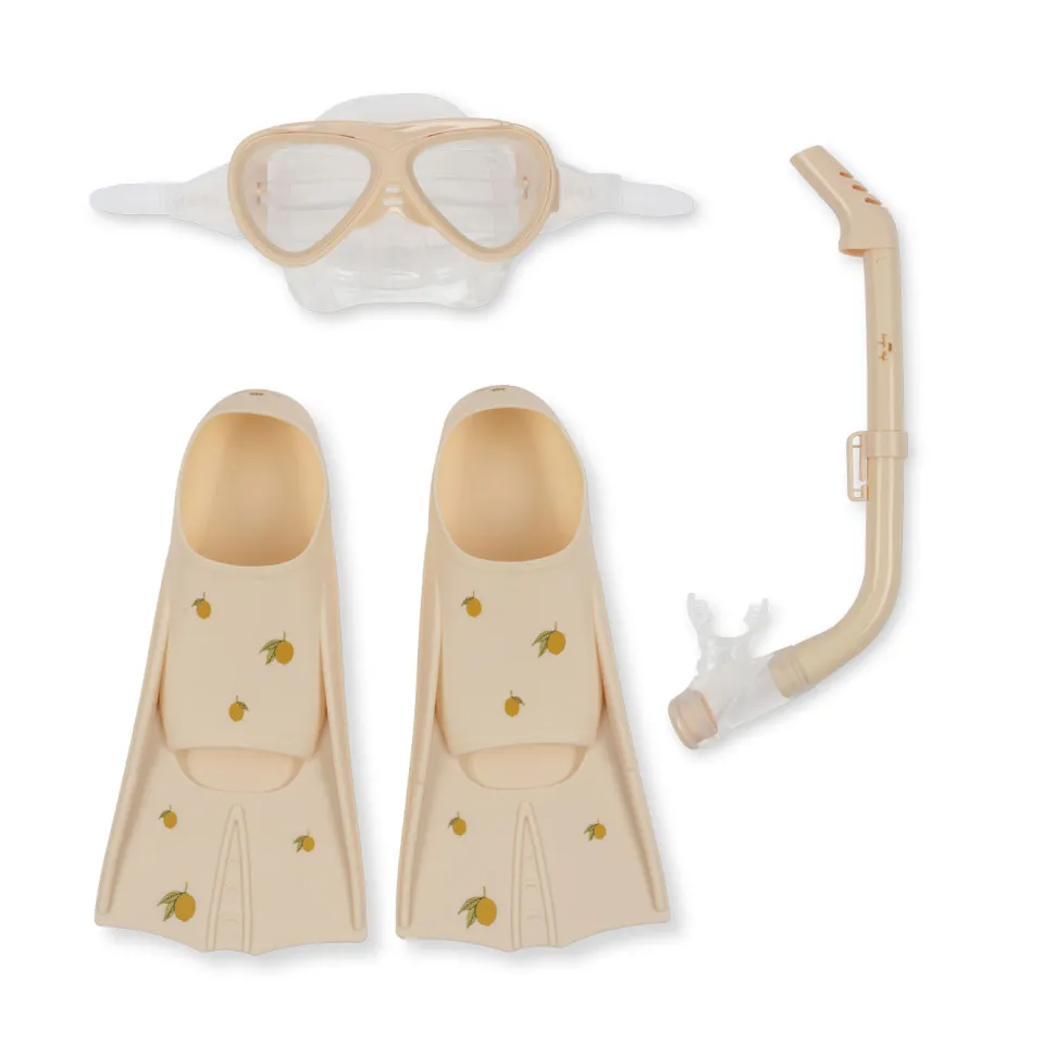 Konges Sløjd Svømmeudstyr|mello snorkelsæt - lemon