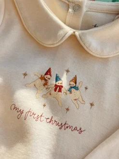 Konges Sløjd Heldragter|Min første jul heldragt - antique white antiquewhite