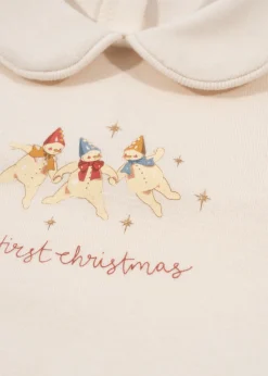 Konges Sløjd Heldragter|Min første jul heldragt - antique white antiquewhite
