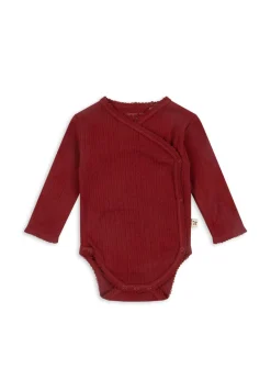 Konges Sløjd Bodyer|Minnie body til nyfødt - red dahlia reddahlia