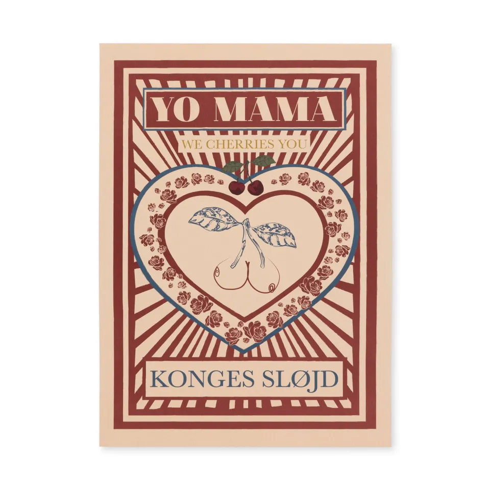 Konges Sløjd Børneværelse|PLAKAT 50 cm x 70 cm - heart