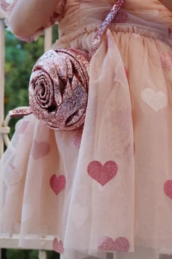 Konges Sløjd Tasker|Accessories|ROSE GLIMMERTASKE - GLITTER ROSE glitterrose