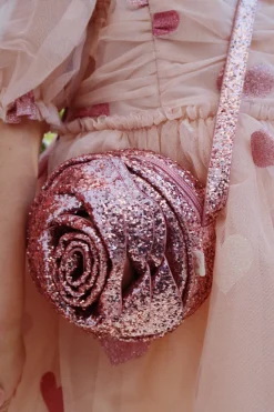 Konges Sløjd Tasker|Accessories|ROSE GLIMMERTASKE - GLITTER ROSE glitterrose