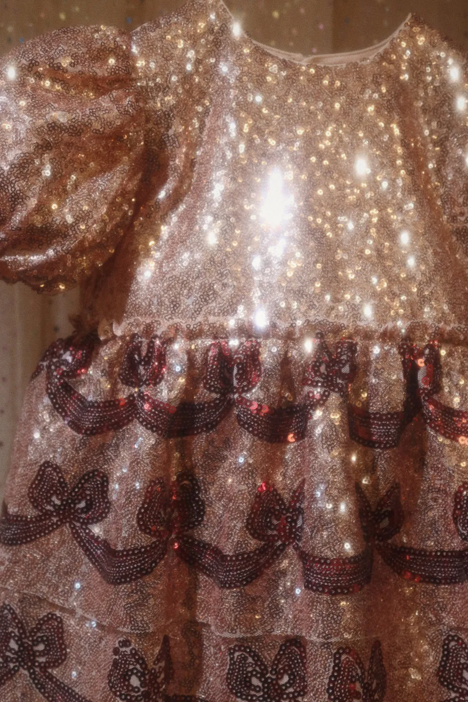 Konges Sløjd Kjoler|Starla bow wow kjole - gold blush goldblush
