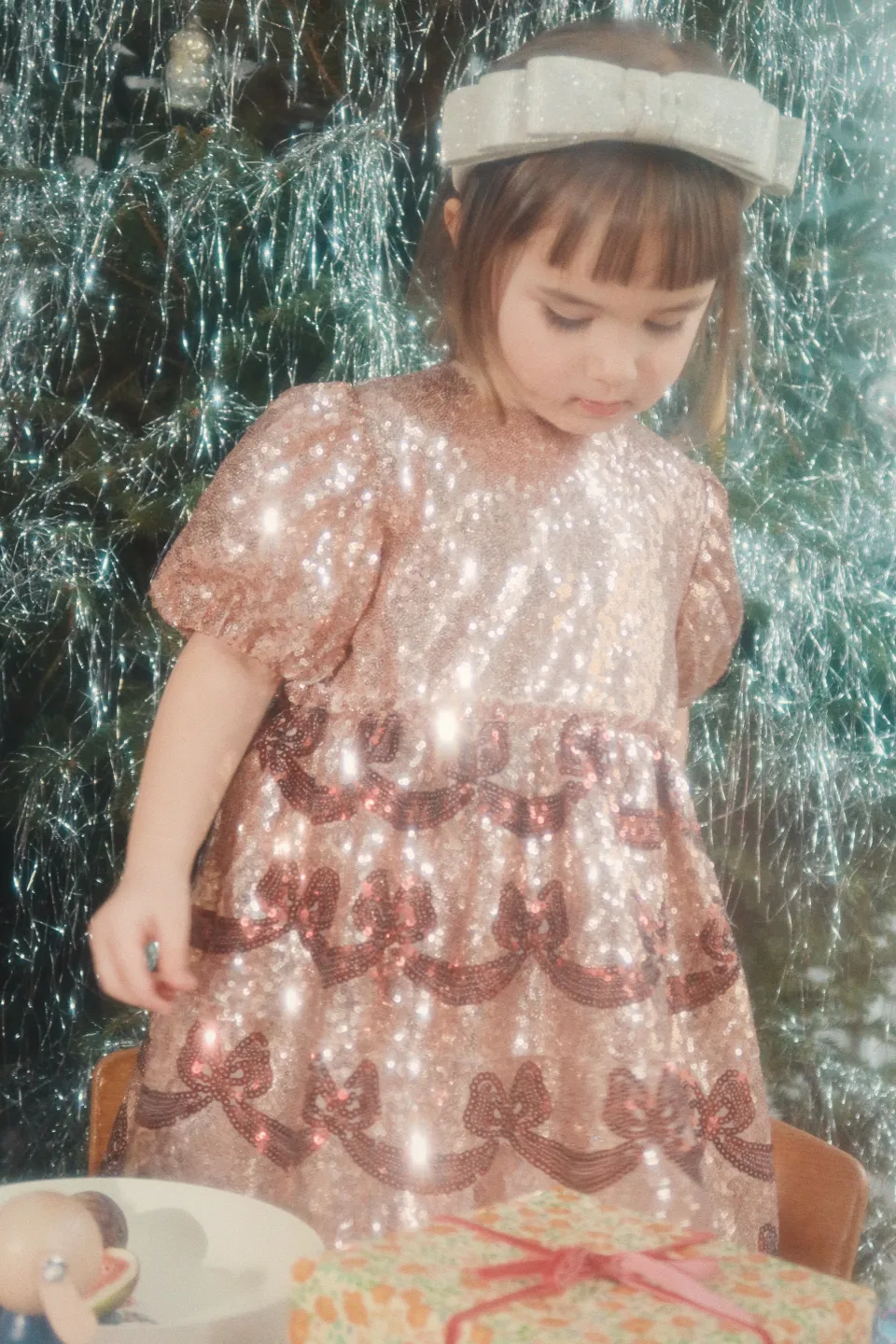 Konges Sløjd Kjoler|Starla bow wow kjole - gold blush goldblush