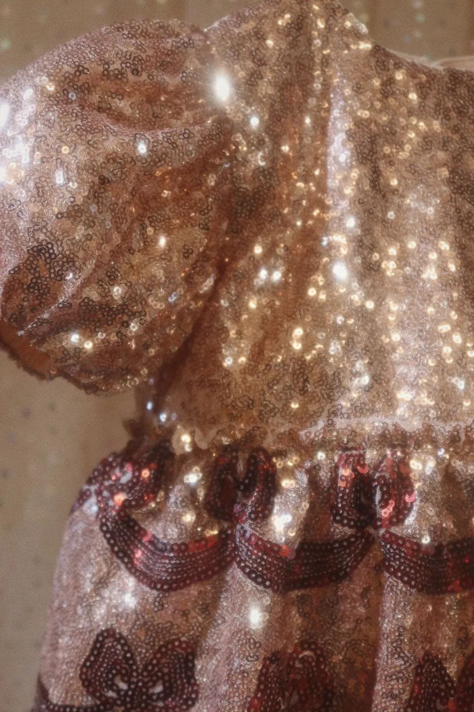 Konges Sløjd Kjoler|Starla bow wow kjole - gold blush goldblush