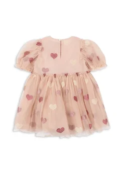 Konges Sløjd Kjoler|TULLIE KJOLE - HEART ROSE GLITTER heartroseglitter