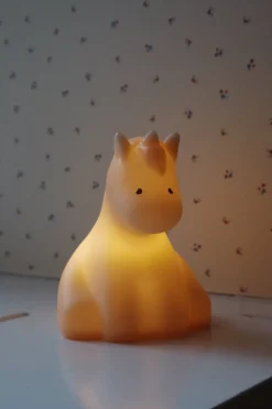 Konges Sløjd Børneværelse|unicorn lampe - shell
