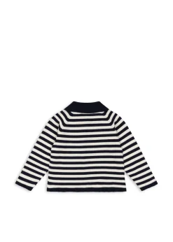 Konges Sløjd Overdele|venton cardigan - NAVY STRIPE navystripe